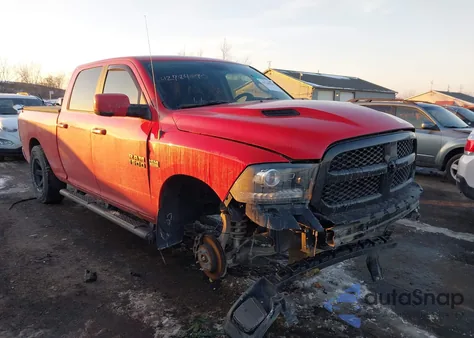 2017 Ram 1500 Night 4X4 6'4 Box из США, поврежденный, VIN 1C6RR7UT2HS749030